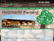 Tablet Screenshot of holzmarkt-freiberg.de